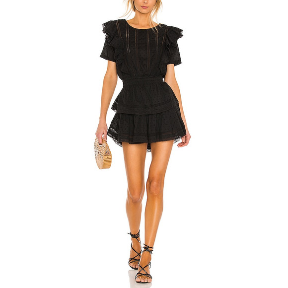 Loveshackfancy 'Natasha' Black Dress Size M - Picture 1 of 5